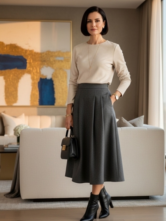 For The Republic Tops - Elegant Cream Women's Top
